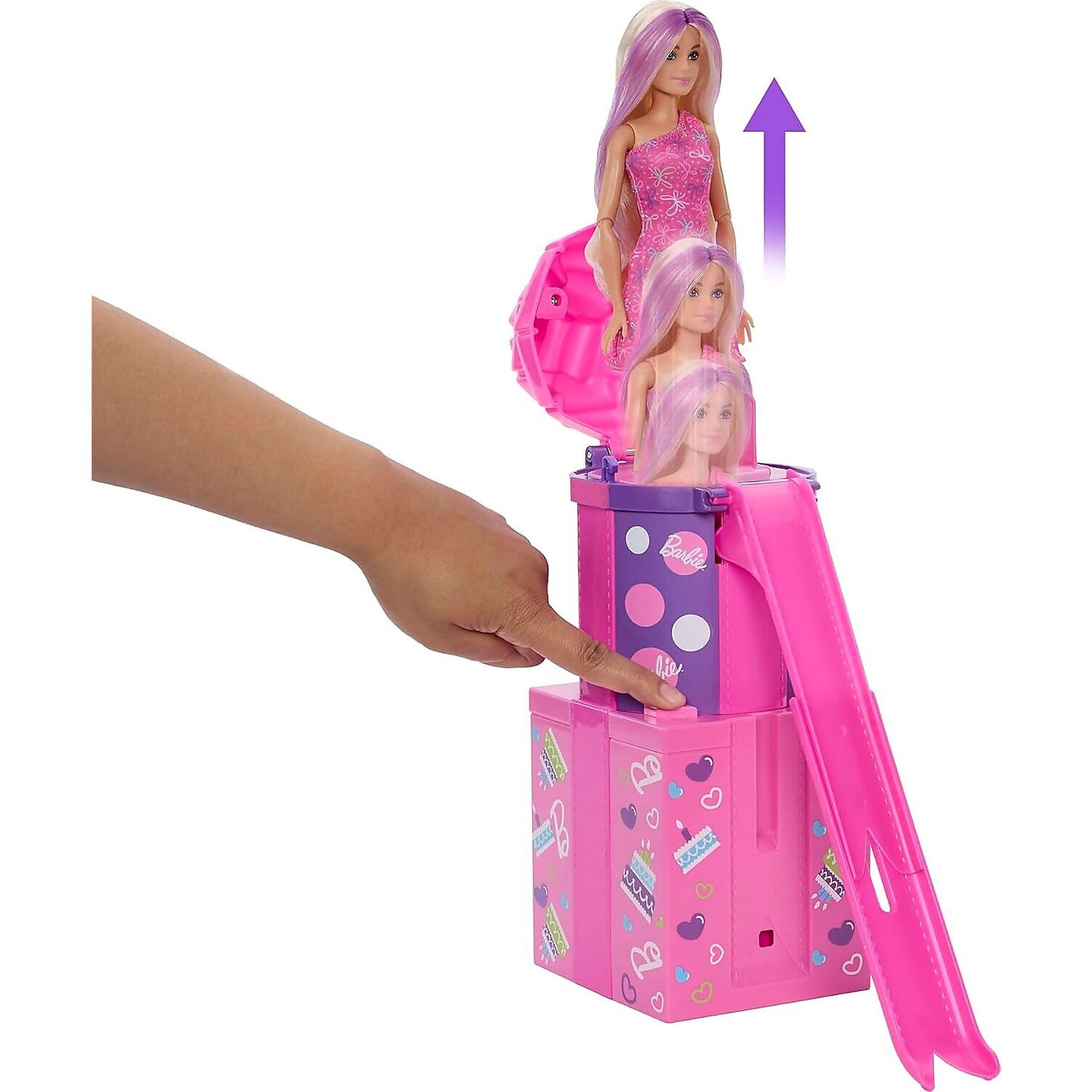 Barbie - Rise & Surprise Pet Birthday Series Doll & Accessories with Slide & Surprises - Mattel
