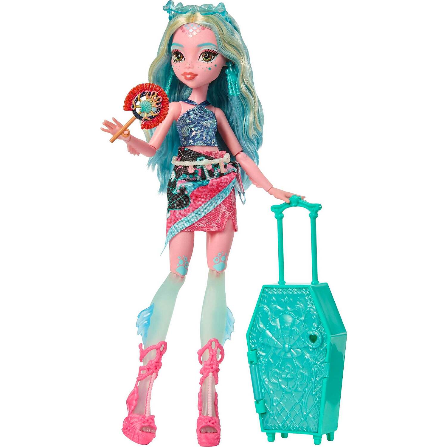 Monster High - Skulltimate Secrets Gore-Geous Oasis Playset Lagoona Blue Doll and Accessories - Mattel