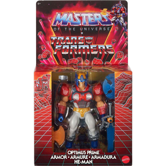 Masters of the Universe - Transformers Optimus Prime Armor He-Man Action Figure MOTU - Mattel