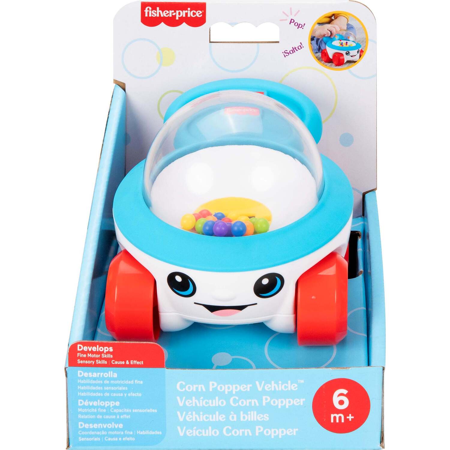 Fisher-Price - Corn Popper Vehicle Push-Along Toy With Sounds - Mattel