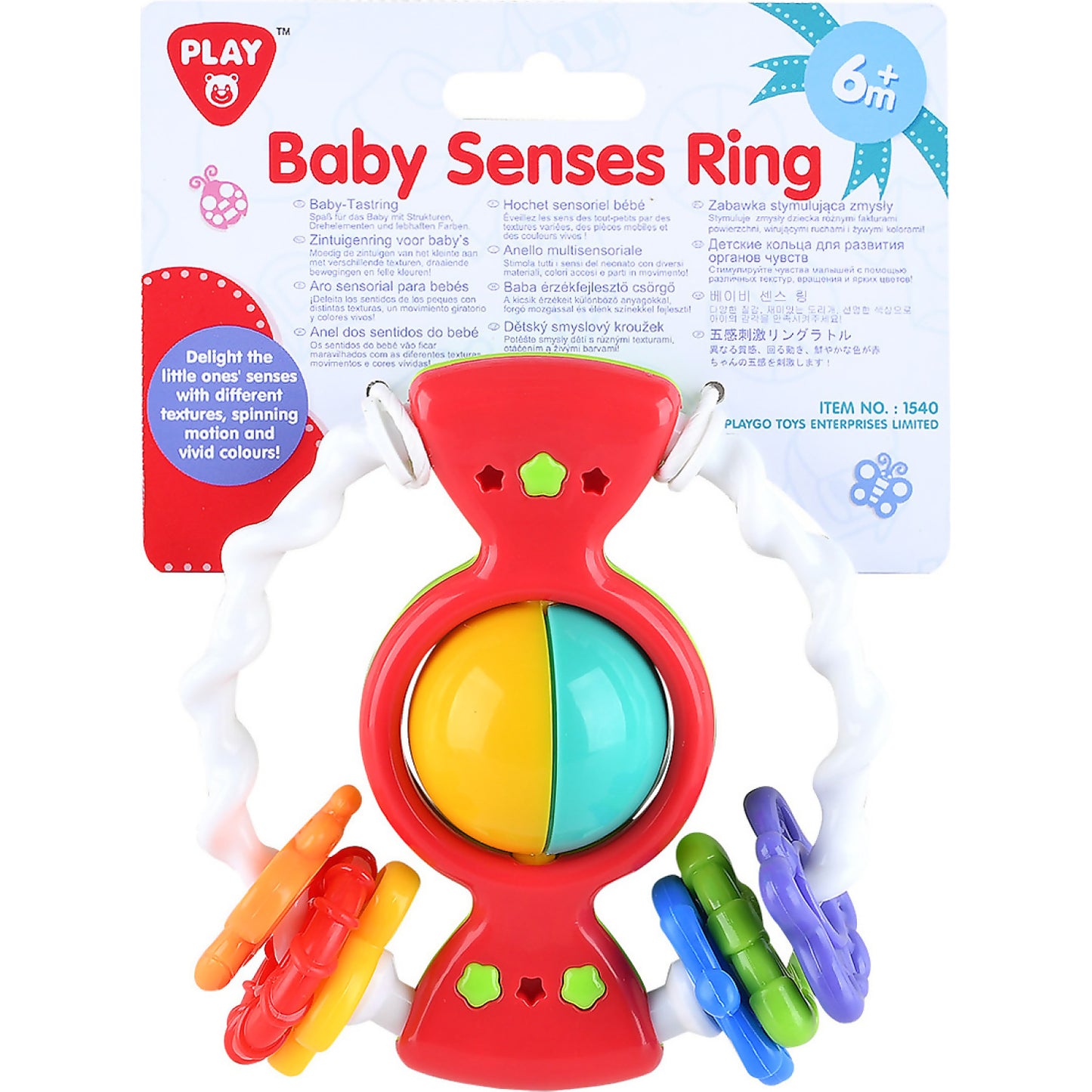 Playgo Toys Ent. Ltd  -  Baby Senses Ring 1 X Assorted (chosen At Random)