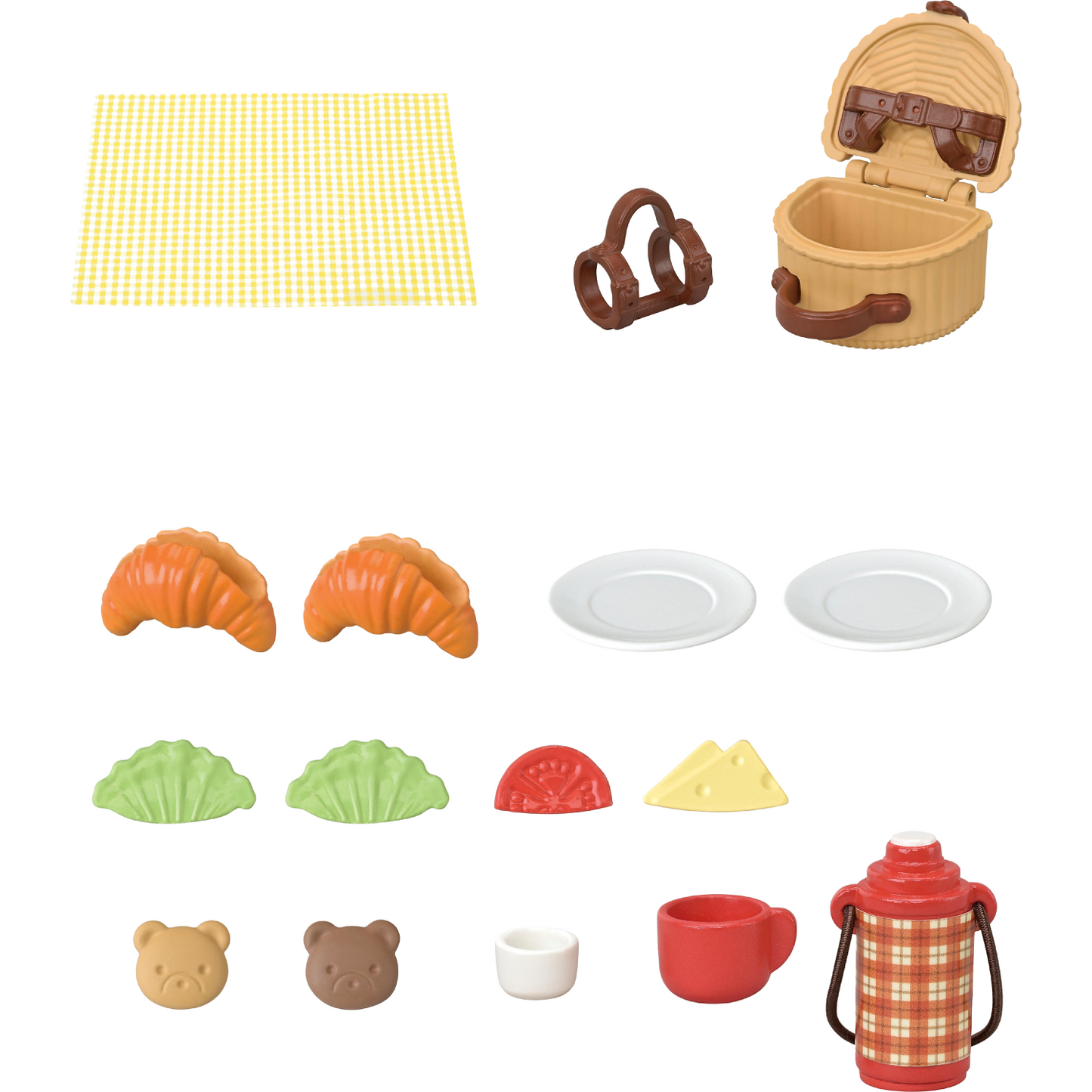 Sylvanian Families - Biscuit Bear Sister & Brother - Delicious Picnic Set