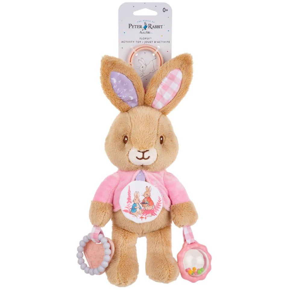 Jasnor Peter Rabbit Peter Rabbit - Flopsy Bunny Activity Toy Plush - Jasnor – Toys and ...