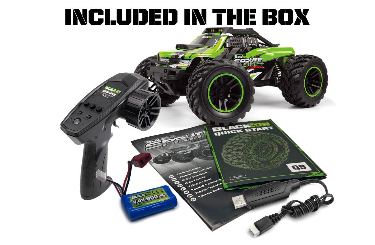 BLACKZON SPRYTE MT TURBO 1/20 4WD MONSTER TRUCK – GREEN