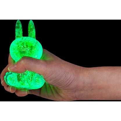 Smoosho's - Glow in the Dark Super Squeeze Rabbit (1x Assorted Colour Chosen at Random)