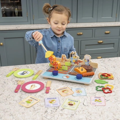 Bluey - Wooden Tabletop BBQ Playset
