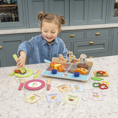 Bluey - Wooden Tabletop BBQ Playset
