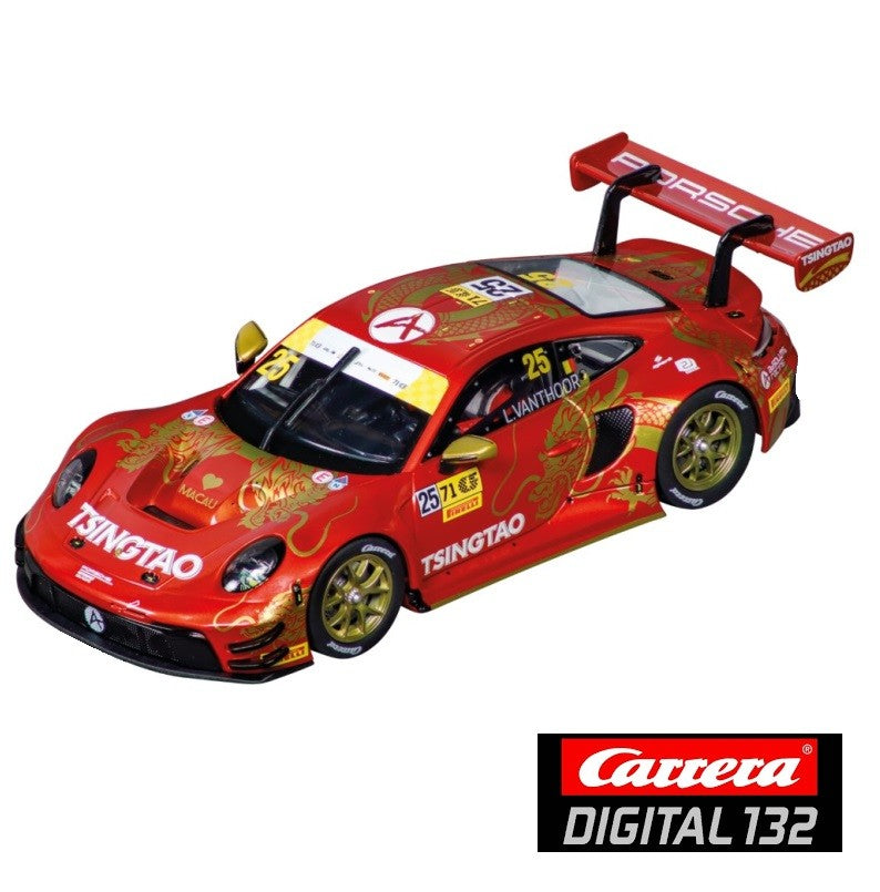 CARRERA DIGITAL 1:32 – PORSCHE 911 GT3 R “ABSOLUTE RACING, NO.25” MACAO GP W/LIGHTS – SLOT CAR ALSO SUITS SCALEXTRIC