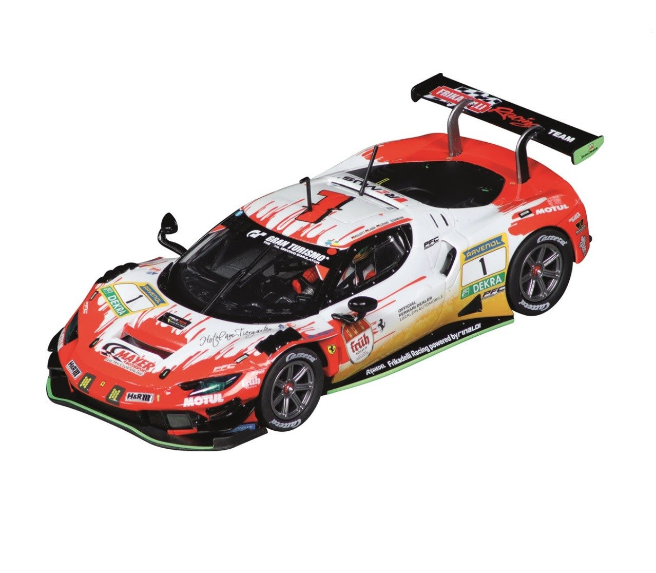 CARRERA EVOLUTION 1:32 -  FERRARI 296 GT3 "FRIKADELLI RACING, NO.124H" NURBURGRING - SLOT CAR ALSO SUITS SCALEXTRIC
