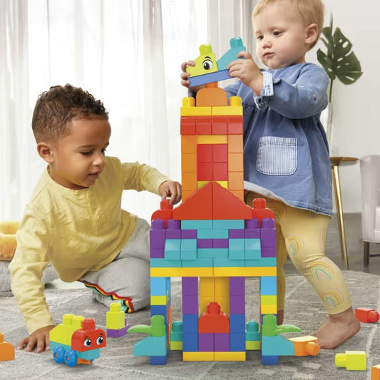 MEGA BLOKS - Fisher-Price Bigger Building Bag 150 Blocks - Mattel