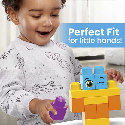MEGA BLOKS - Fisher-Price Bigger Building Bag 150 Blocks - Mattel