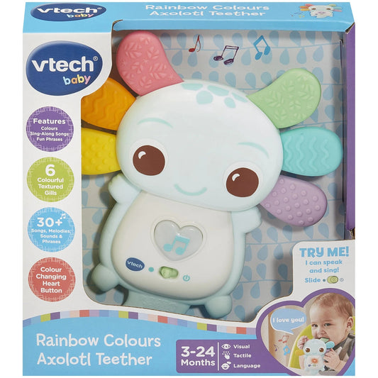 VTech - Rainbow Colours Axolotl Teether Blue
