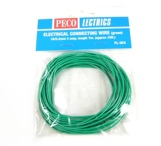 PECO PL38G GREEN 3AMP WIRE 7.5M 16ST