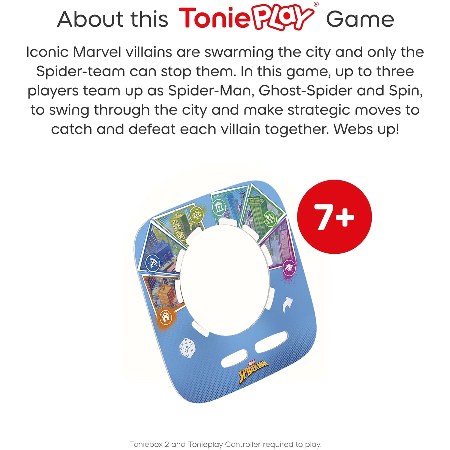 Tonies - Tonieplay Marvel Spider-Man: Neighbourhood Heroes (Toniebox not Included)