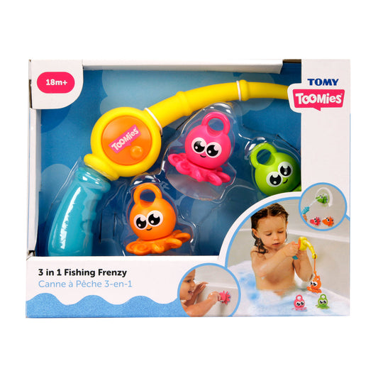 TOMY - 3 In 1 Fishing Frenzy Bathtime Playset