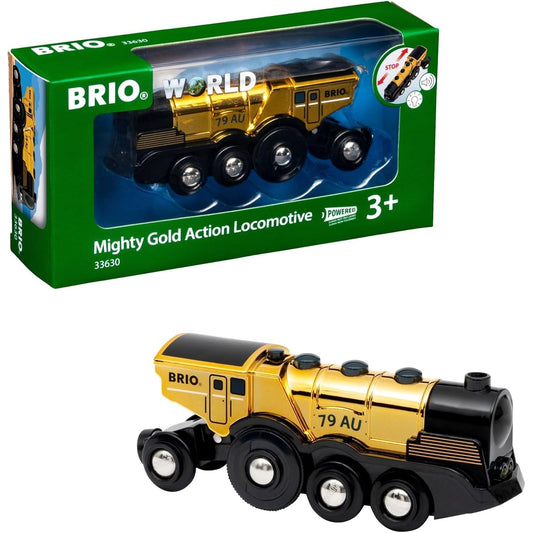 BRIO World - Mighty Gold Action Locomotive