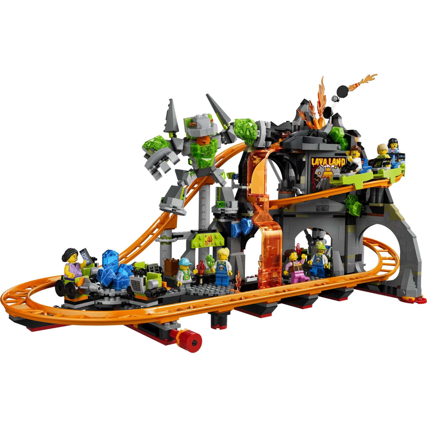 LEGO 60501 Lava Land Roller Coaster Park - City
