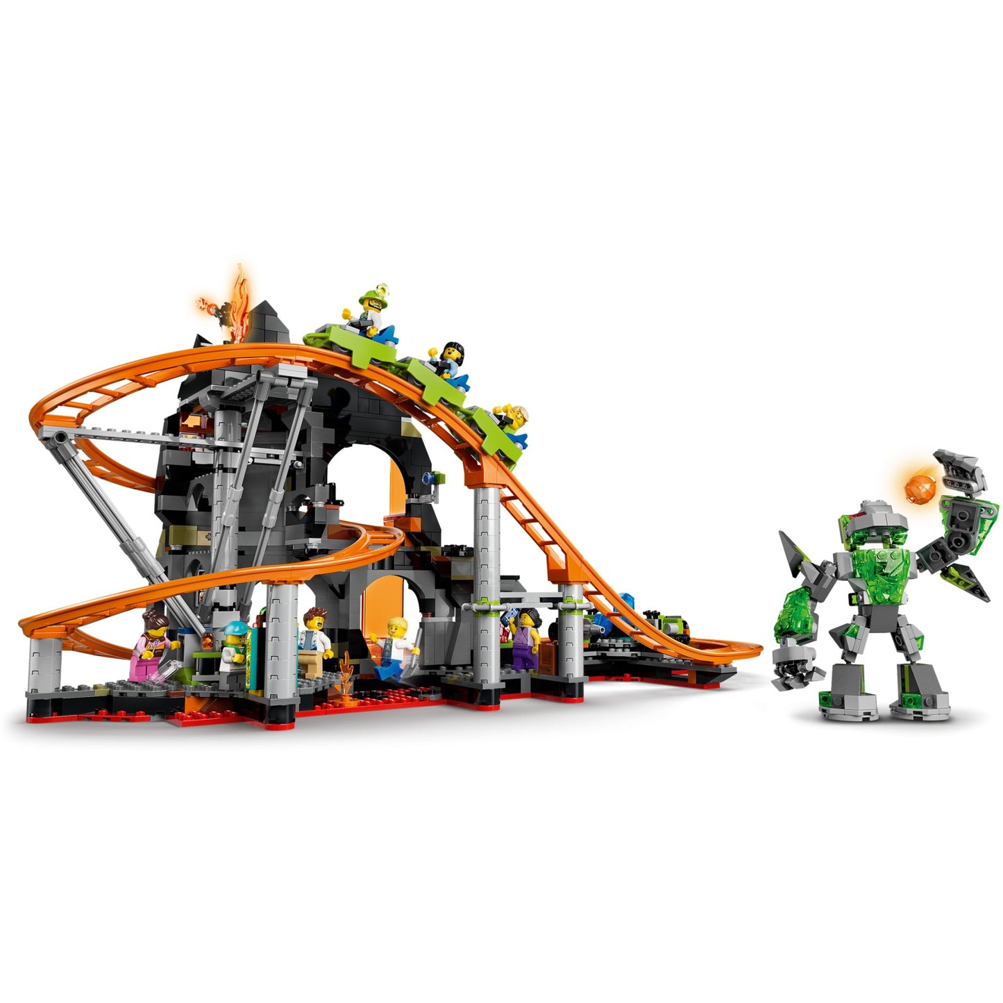 LEGO 60501 Lava Land Roller Coaster Park - City