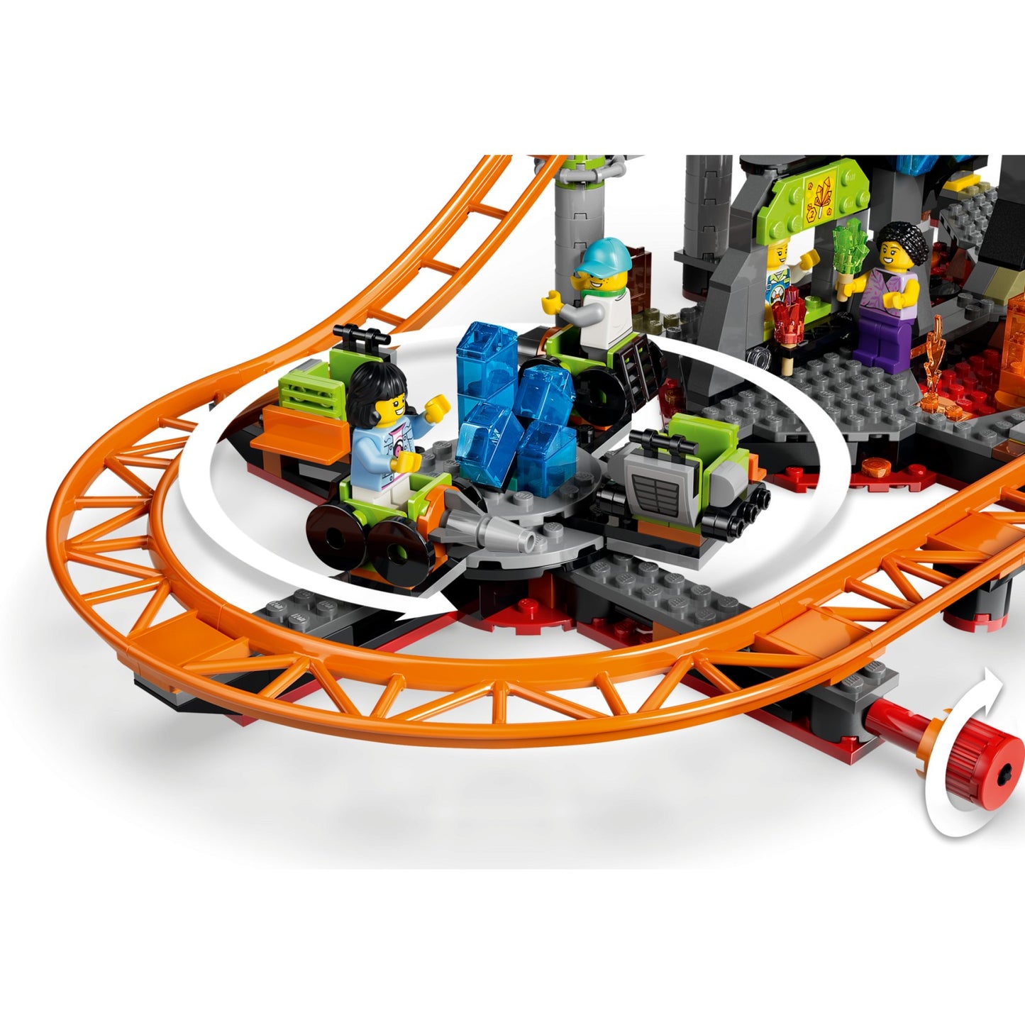LEGO 60501 Lava Land Roller Coaster Park - City