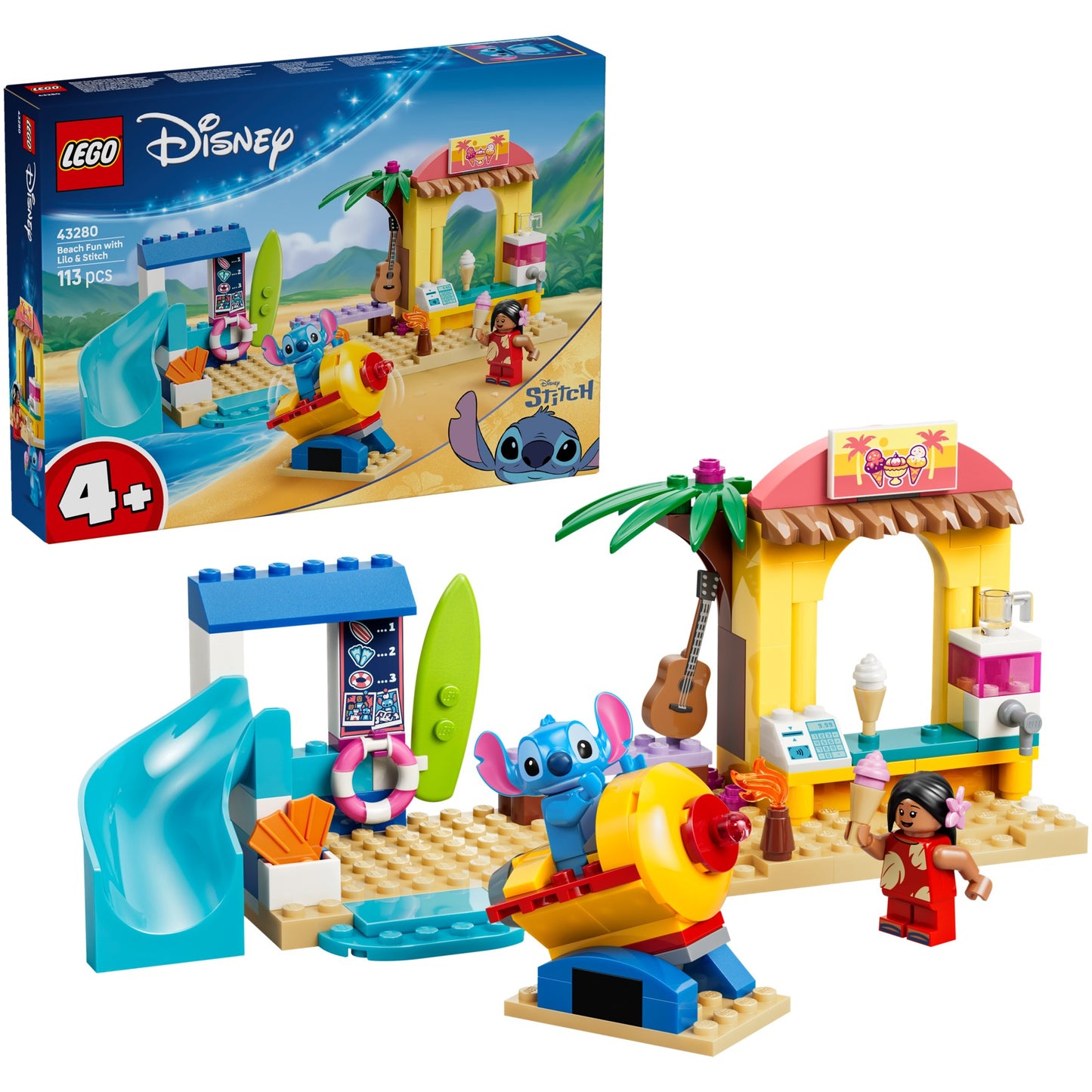 LEGO 43280 Beach Fun with Lilo & Stitch - Disney 4+