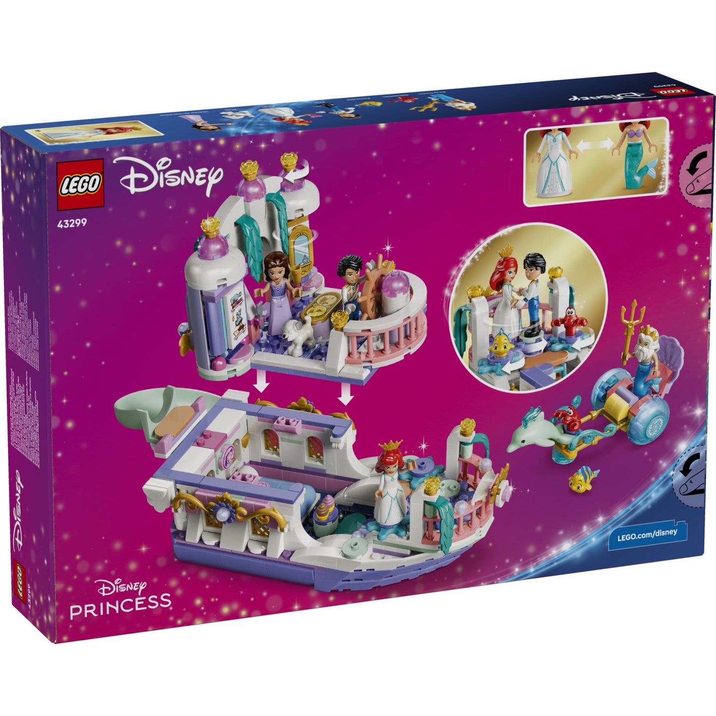 LEGO 43299 Ariel's Royal Wedding Boat - Disney
