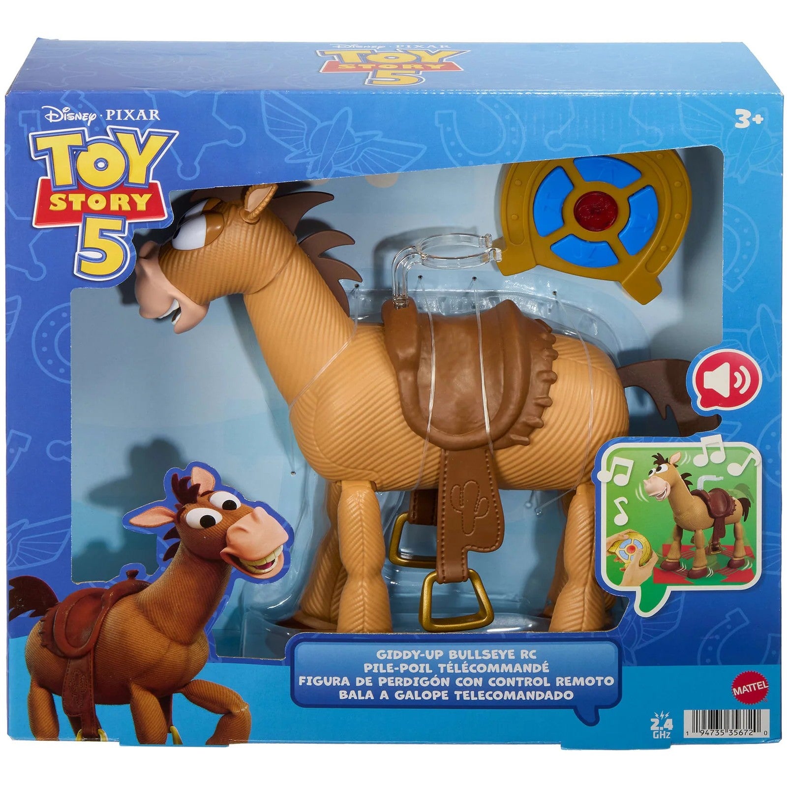 Disney -  Pixar - Toy Story 5 Giddy-Up Bullseye RC 12-Inch Scale Remote Controlled With Sounds