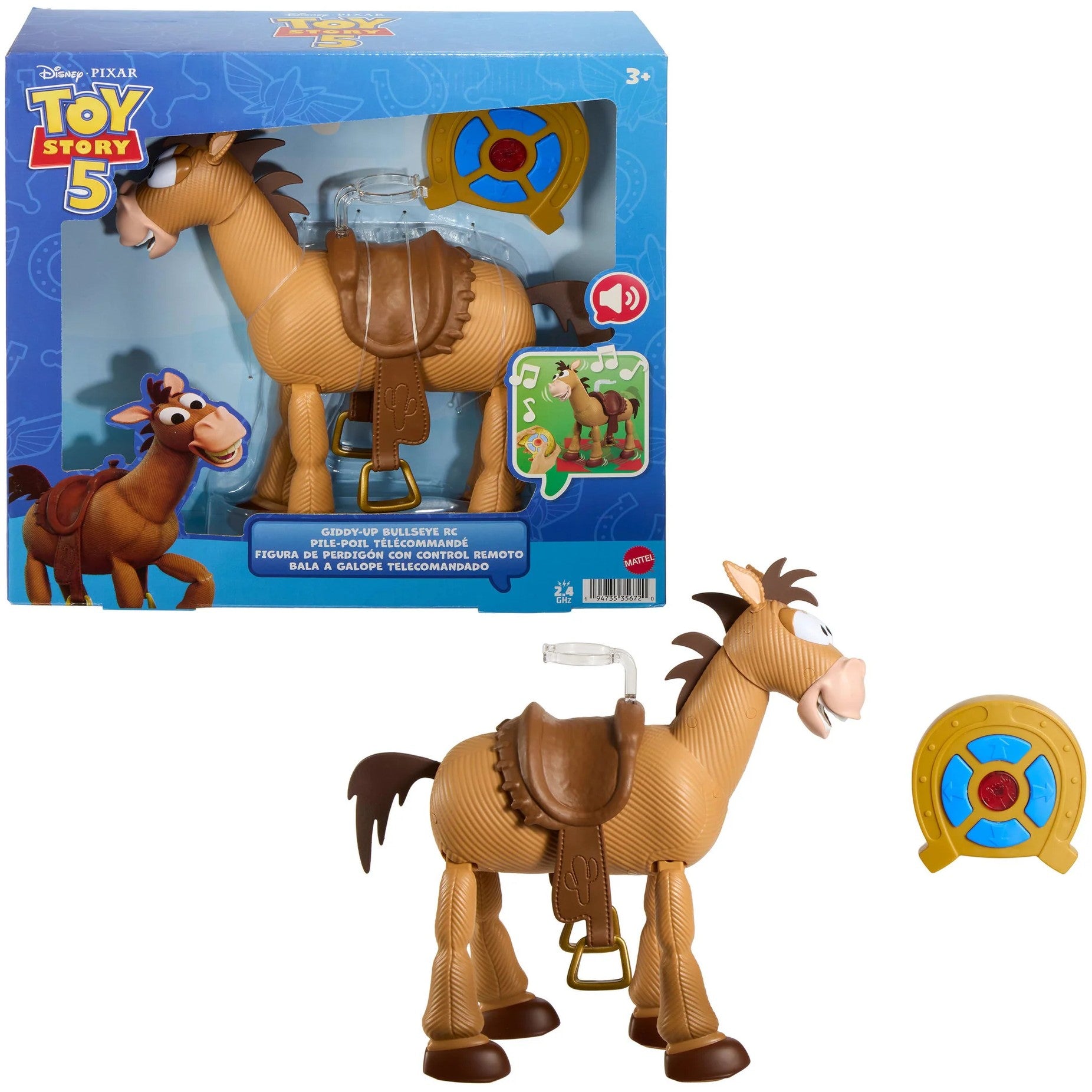 Disney -  Pixar - Toy Story 5 Giddy-Up Bullseye RC 12-Inch Scale Remote Controlled With Sounds
