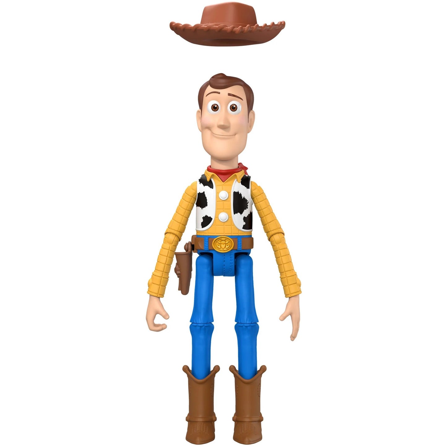 Disney -  and Pixar - Toy Story 5 Woody Action Figure 9-inch Tall Sheriff 14 Posable Joints - Mattel