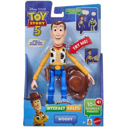 Disney -  Pixar - Toy Story 5 Interactables Woody 9-Inch Figure - Mattel