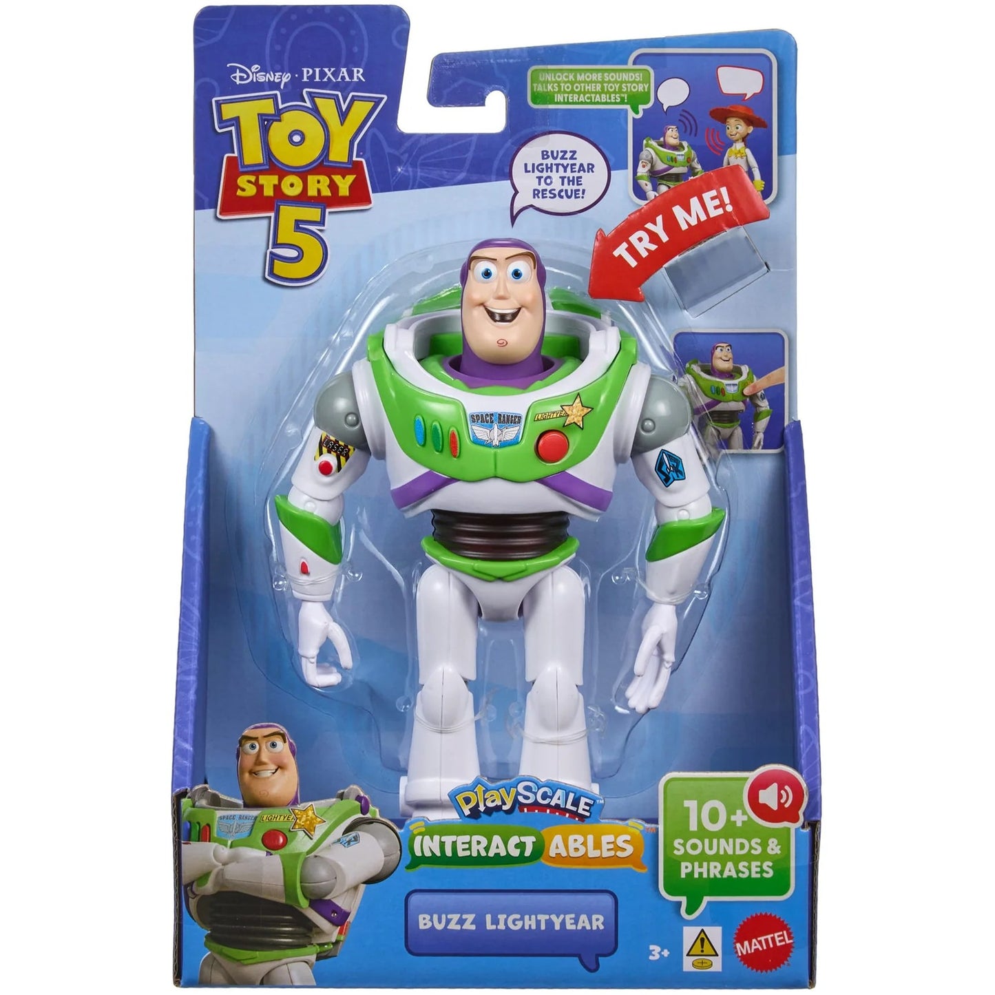 Disney -  Pixar - Toy Story 5 Interactables Buzz Lightyear 7-Inch Figure - Mattel