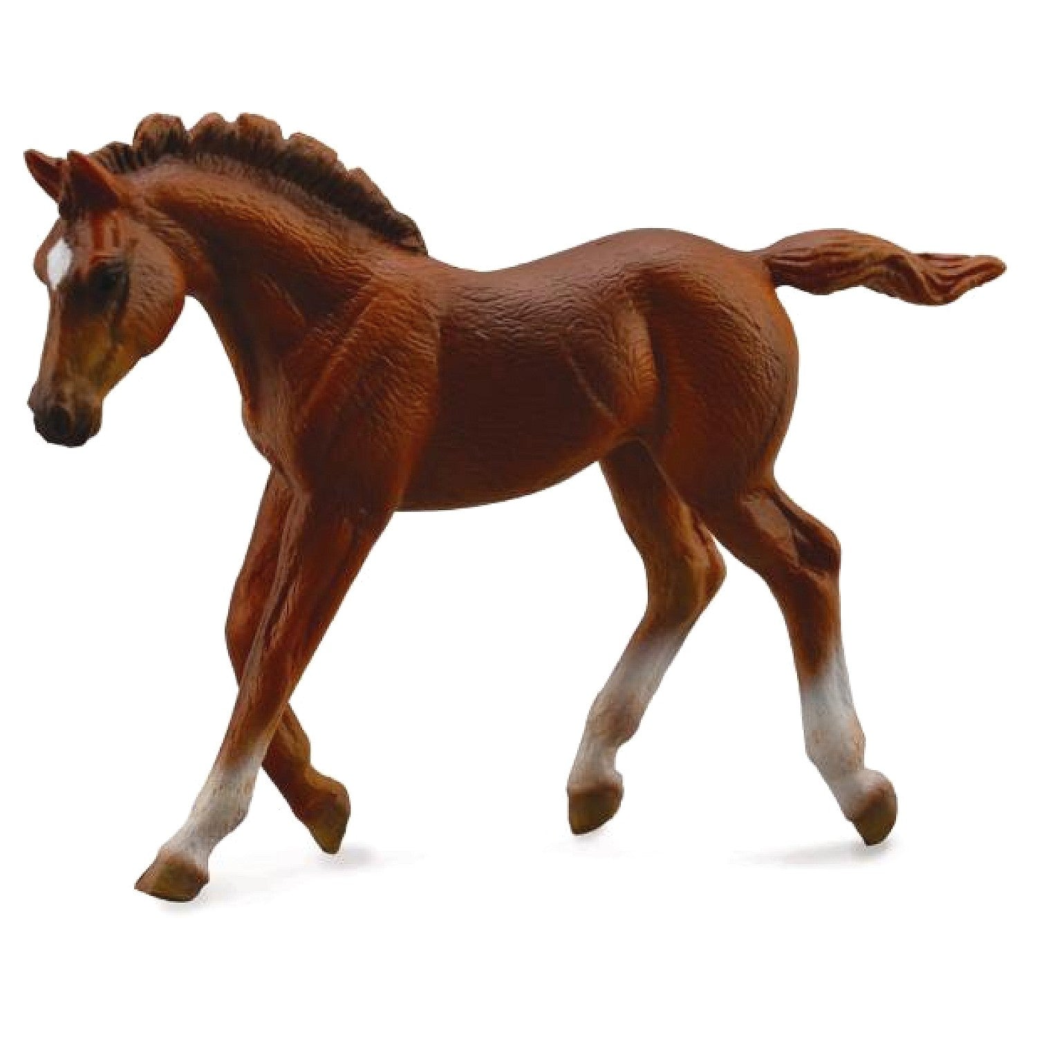 CollectA - Thoroughbred foal Walking Chestnut Animal Figurine