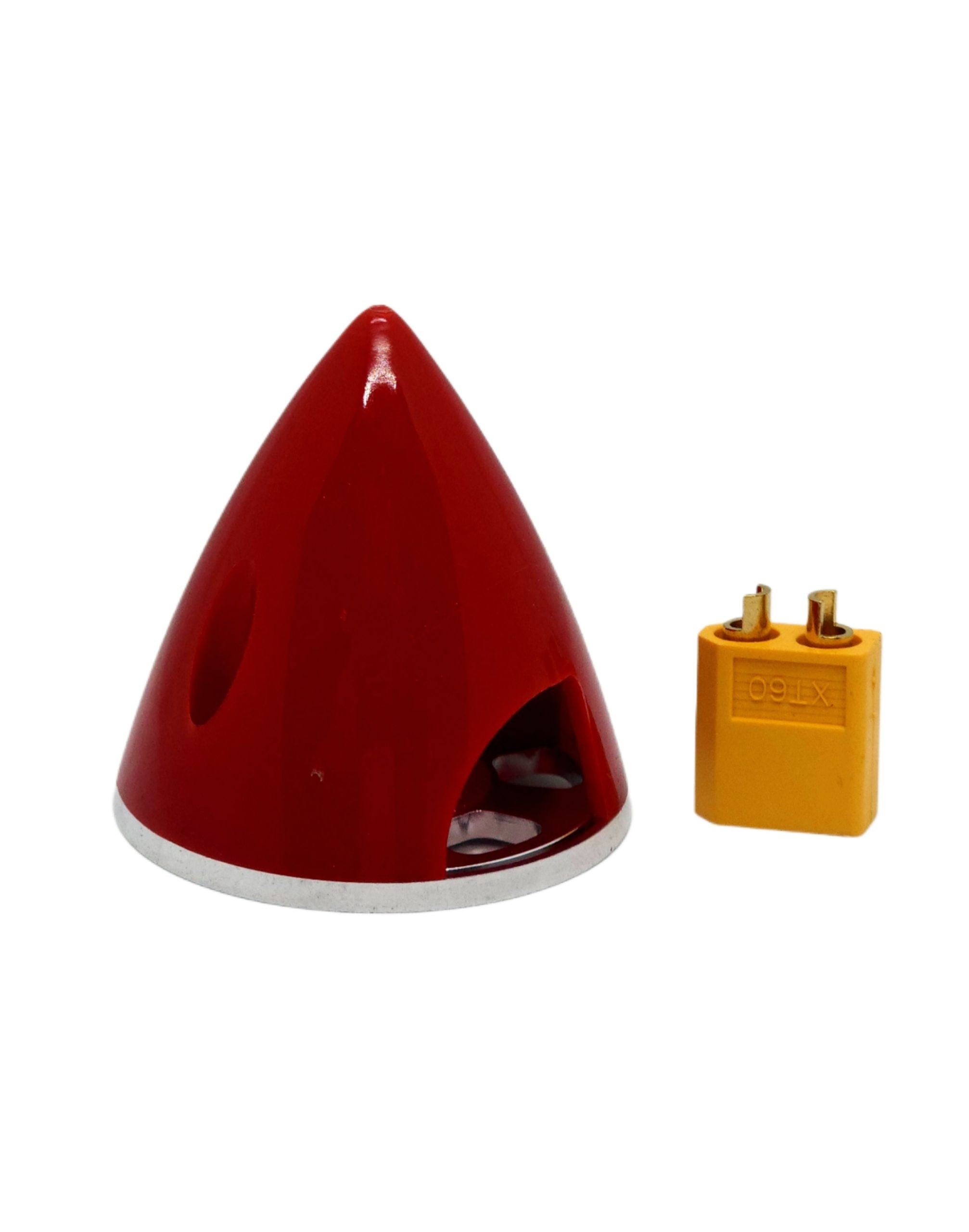 GEMFAN SPINNER 45MM RED ALUMINIUM BACKPLATE