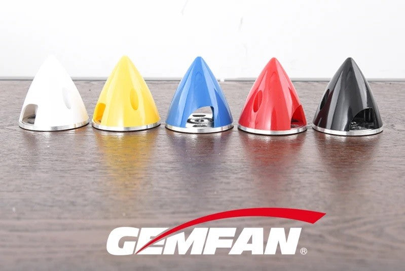 GEMFAN SPINNER 51MM RED ALUMINIUM BACKPLATE