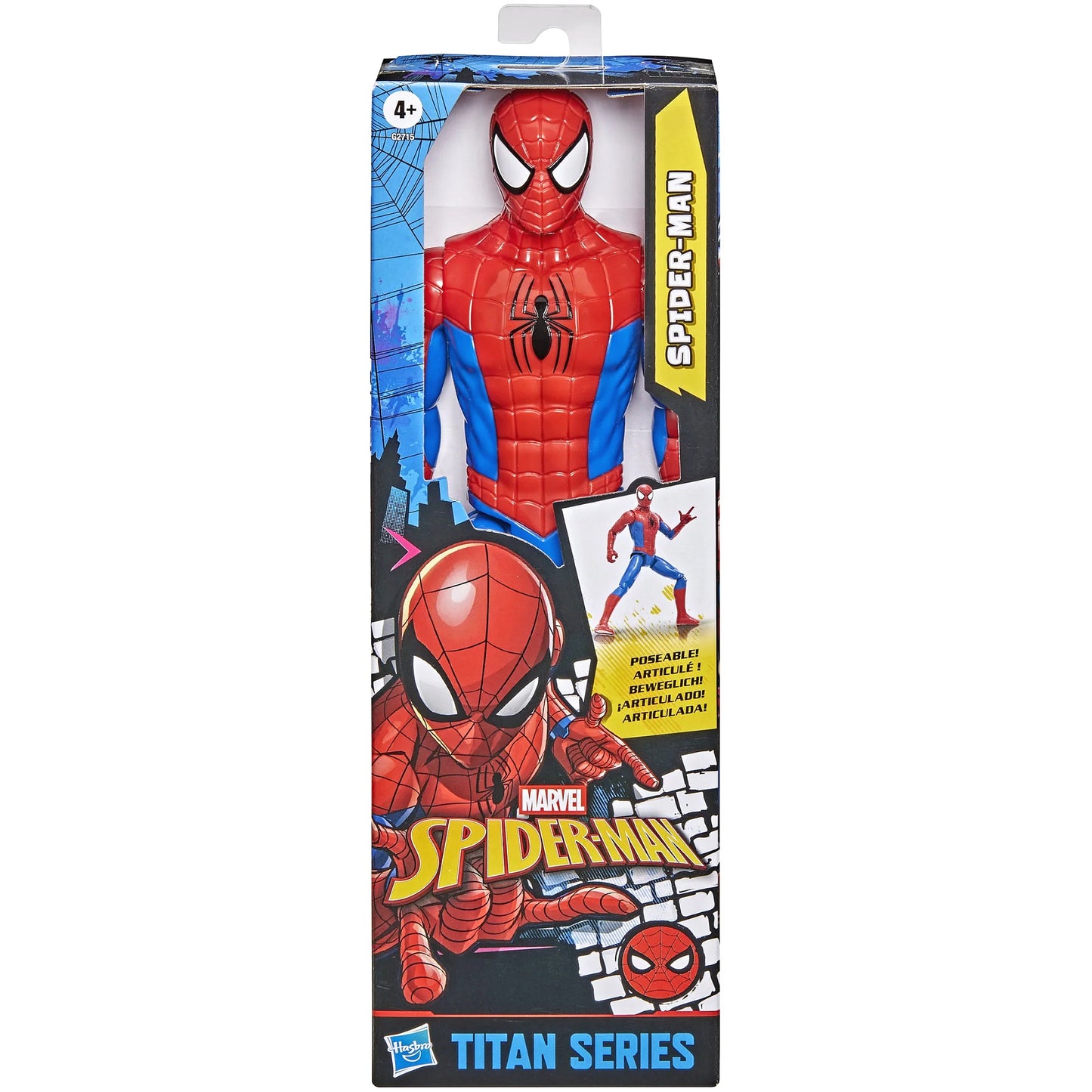 Marvel - Spider-Man Titan Series Spider Man Figure - Hasbro