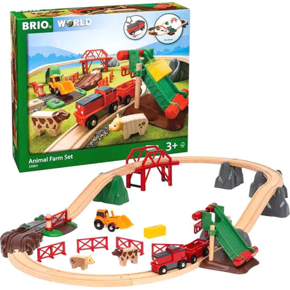 BRIO World - Animal Farm Train Set 30 Pieces