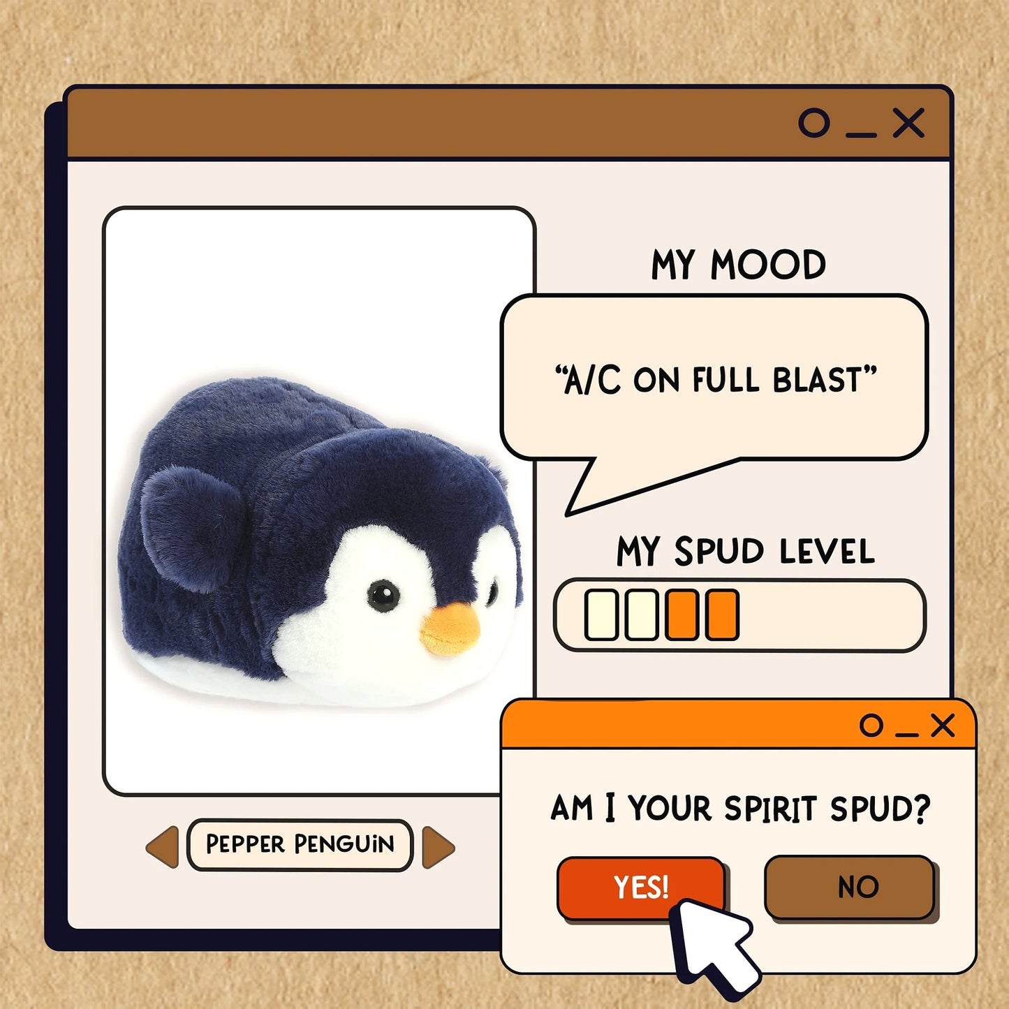 Aurora - Spudsters Pepper Penguin 10-inch Plush