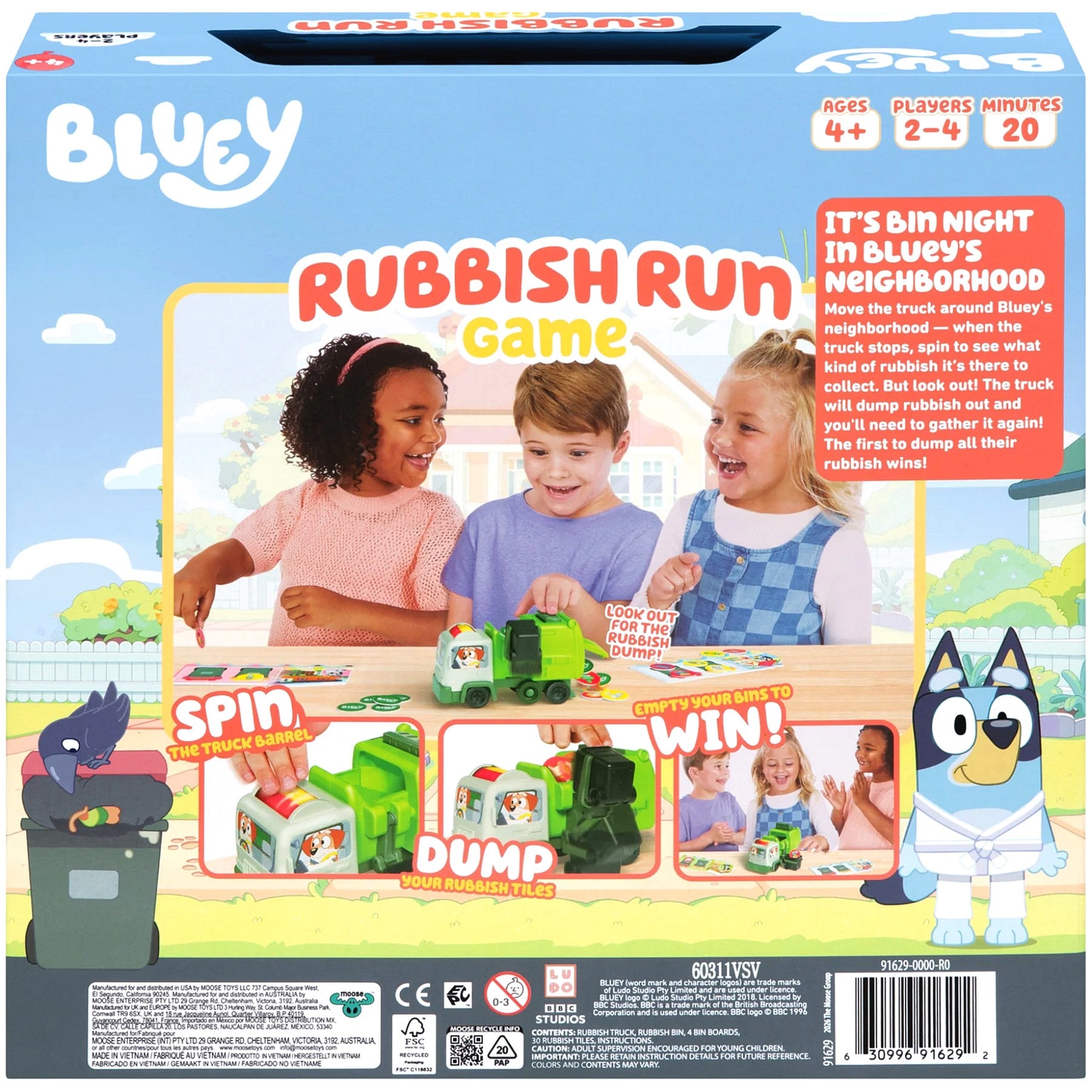 Bluey - Rubbish Run Game - Moose Games
