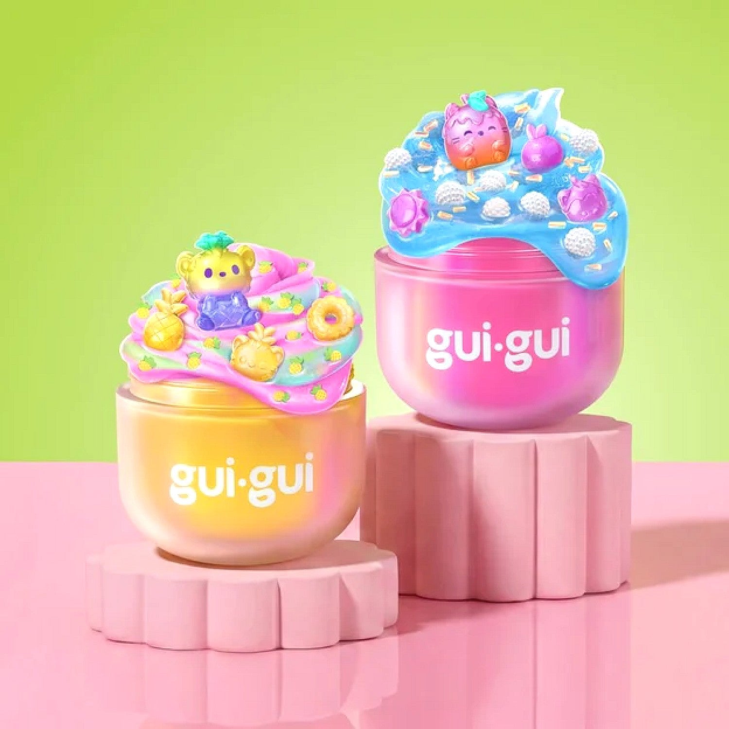 Gui Gui - Fruity Glow Edit Slime Deluxe Twin Pack - Moose