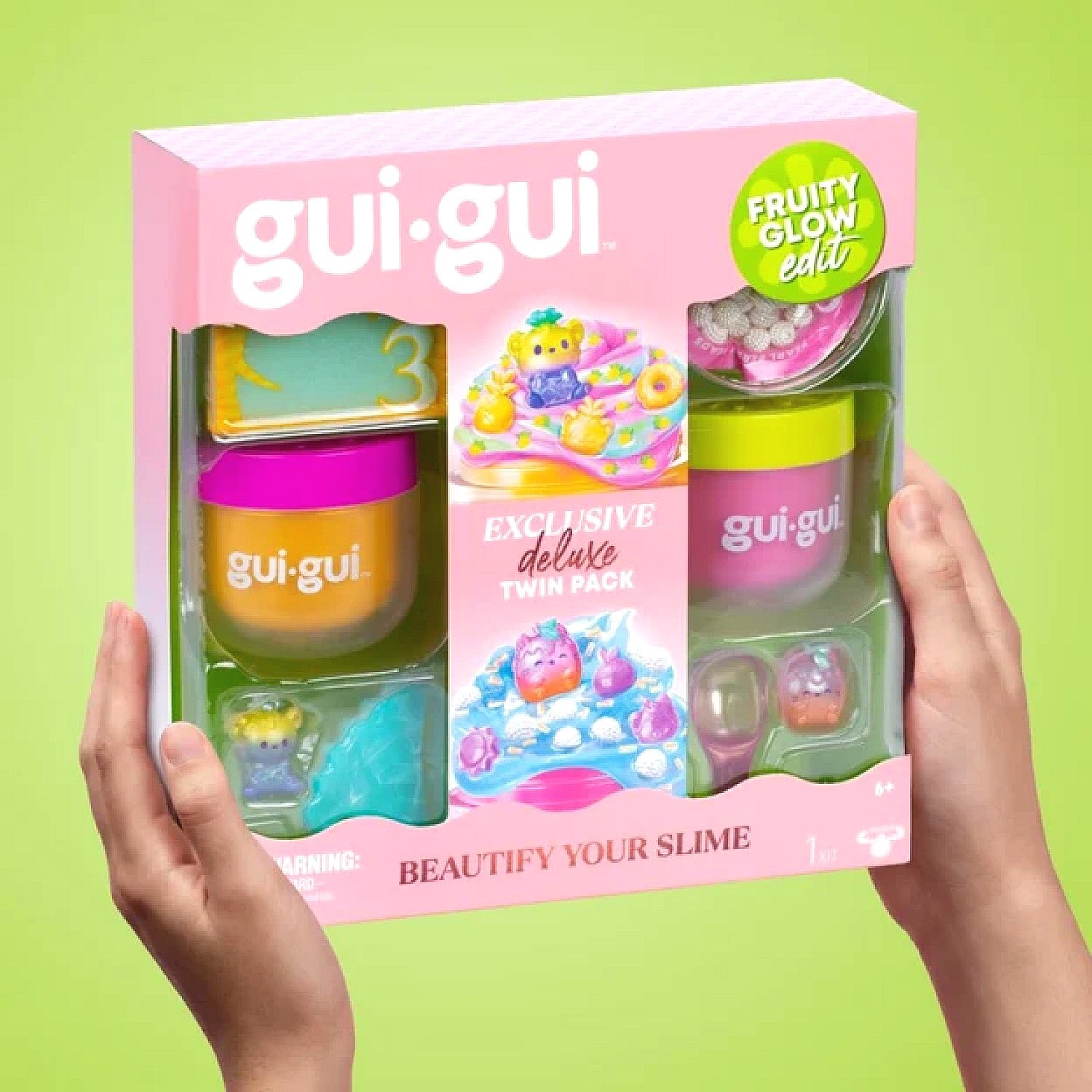 Gui Gui - Fruity Glow Edit Slime Deluxe Twin Pack - Moose