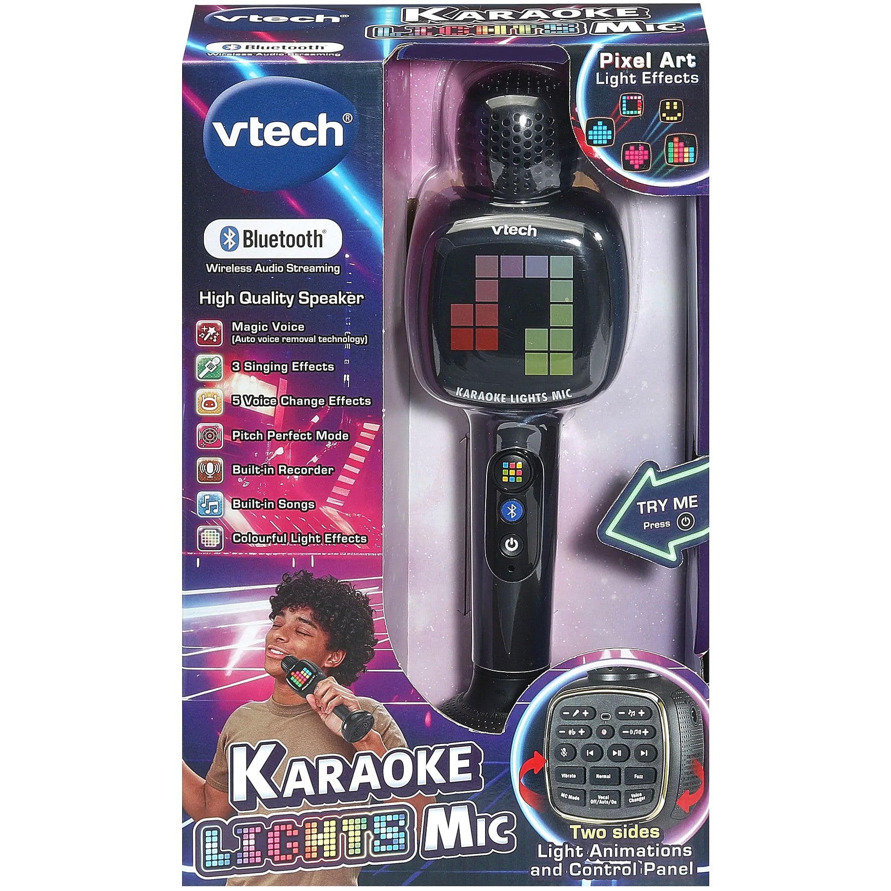 VTech - Karaoke Lights Mic Black