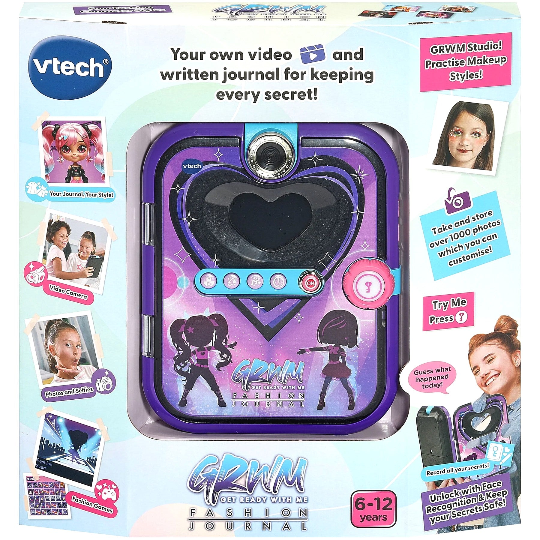 VTech - Get Ready With Me Fashion Journal Purple