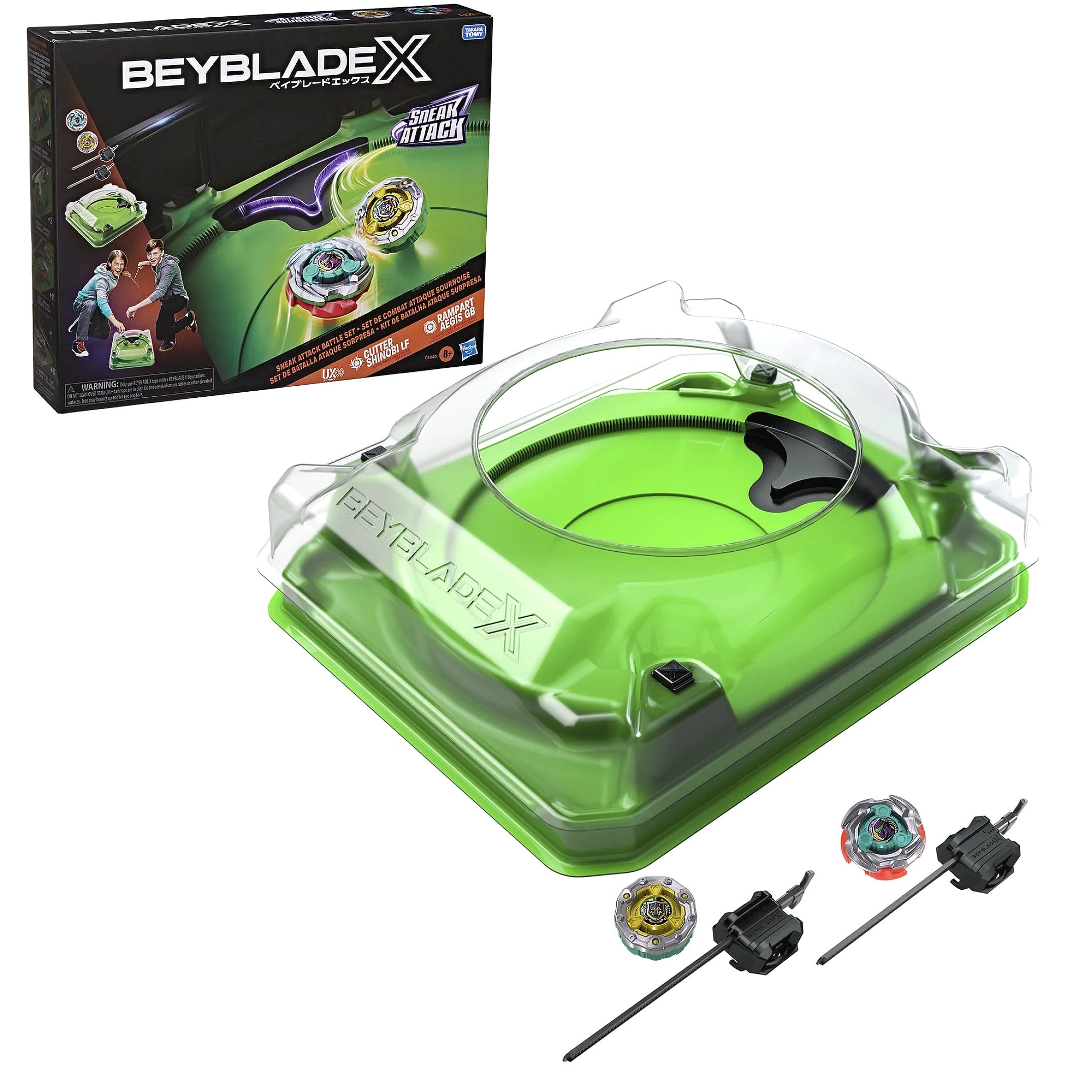 Beyblade - X Sneak Attack Battle Set with Beystadium Area