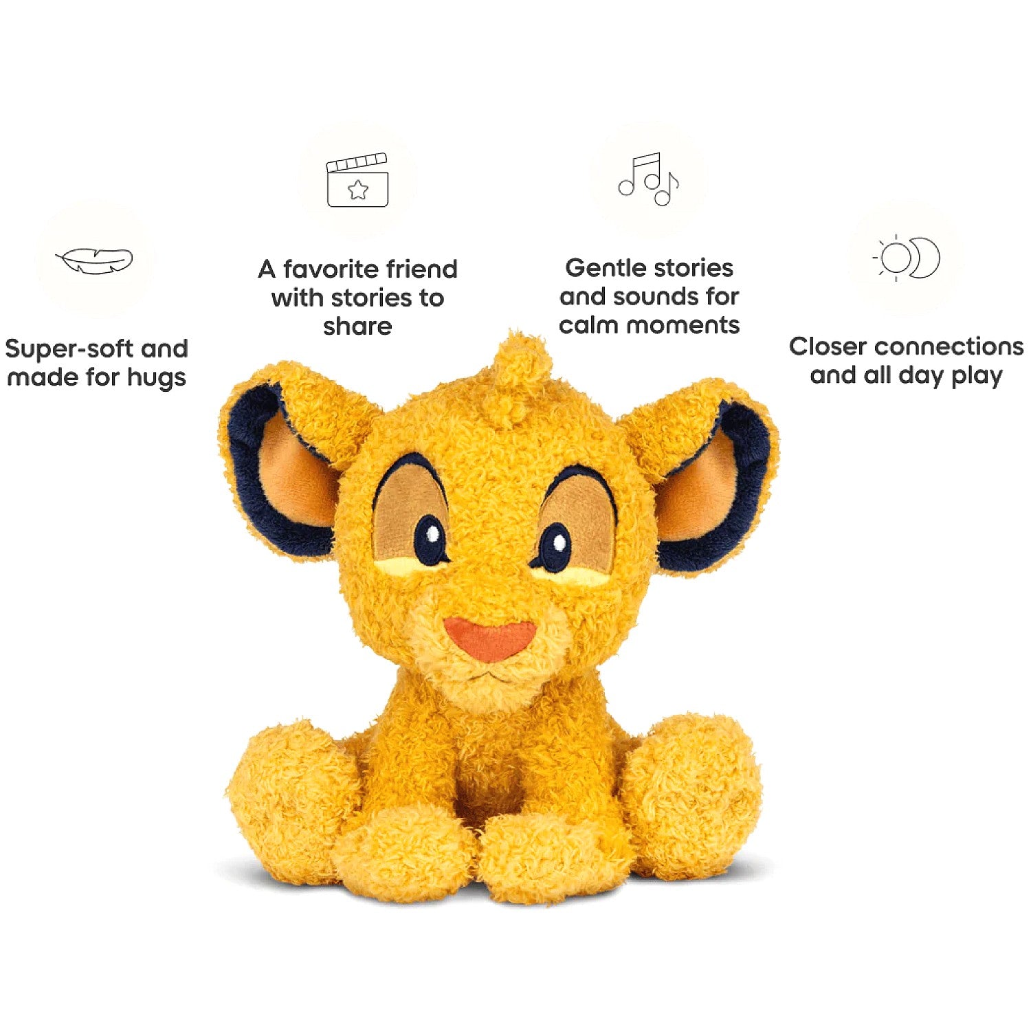 Tonies - Cuddle Tonie: Disney Simba Tonie Audio Character Plush (Toniebox not Included)