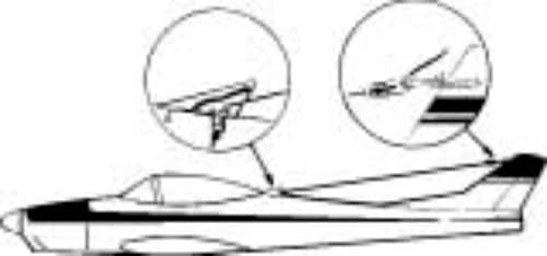 DUBRO -  ANTENNA COWL HOOK + KEEP  349