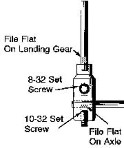 DUBRO -  E/Z ADJ AXLE 2  613