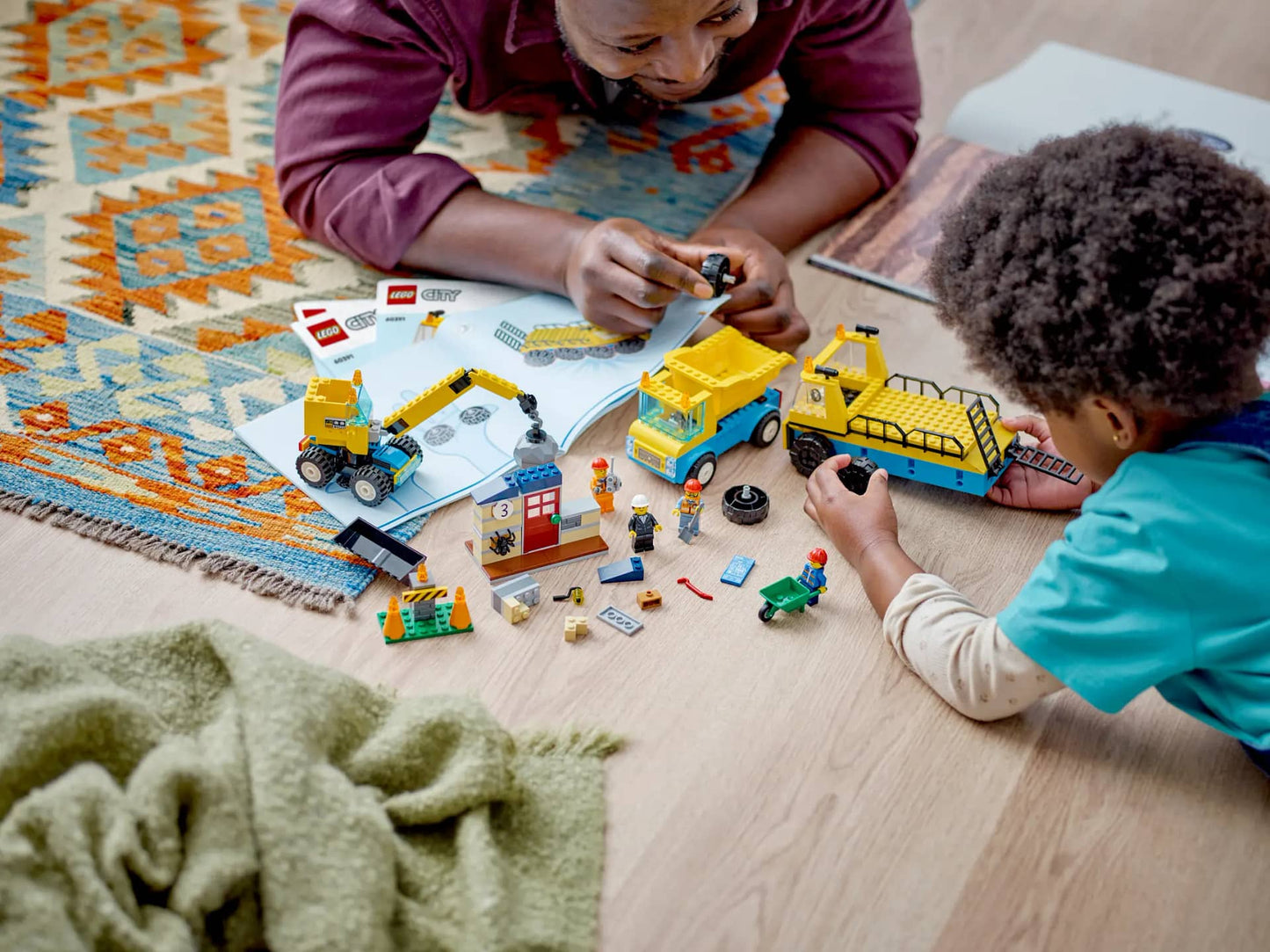 LEGO 60391 Construction Trucks and Wrecking Ball Crane - City 4+
