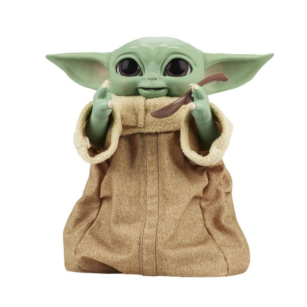 Star Wars -  Galactic Snackin Grogu 9.25-inch-tall Animatronic Toy Over 40 Sound And Motion Combinations Ages 4 And Up  Hasbro