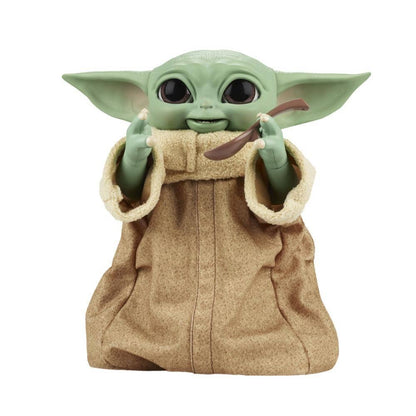 Star Wars -  Galactic Snackin Grogu 9.25-inch-tall Animatronic Toy Over 40 Sound And Motion Combinations Ages 4 And Up  Hasbro