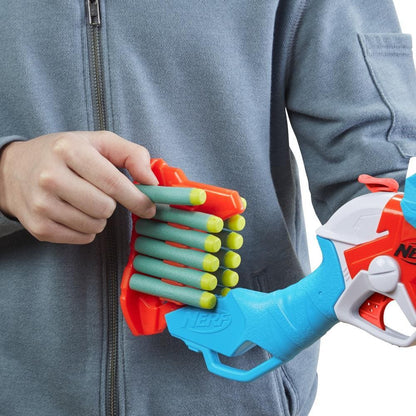 Nerf -  Dinosquad Tricera-blast Blaster Break-open 3-dart Loading 12 Nerf Darts Dart Storage Triceratops Dinosaur Design