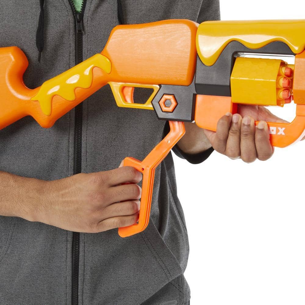 Nerf -  Roblox Adopt Me! - Bees! Lever Action Blaster 8 Nerf Elite Darts Code To Unlock In-game Virtual Item
